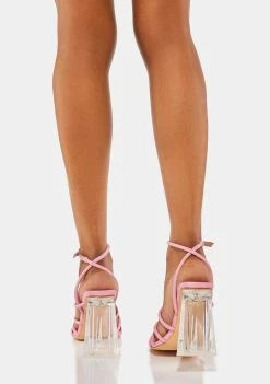 Hot Sale π Lemon Drop By Privileged Pink Miranda Block π Heels π 7 Lemon Drop By Privileged Pink Miranda Block Heels