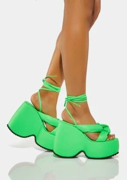 Buy π Lemon Drop By Privileged Platforms Vally Platform π©΄ Sandals π 6 Lemon Drop By Privileged Platforms Vally Platform Sandals