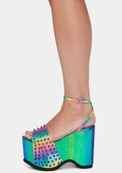 Lemon Drop By Privileged Areal Studded Platforms