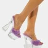 Lemon Drop By Privileged Platforms Purple Xavia Platform Heels