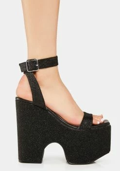 Best deal π₯ Lemon Drop By Privileged Black Ariyah Platform π Heels β¨ 7 Lemon Drop By Privileged Black Ariyah Platform Heels