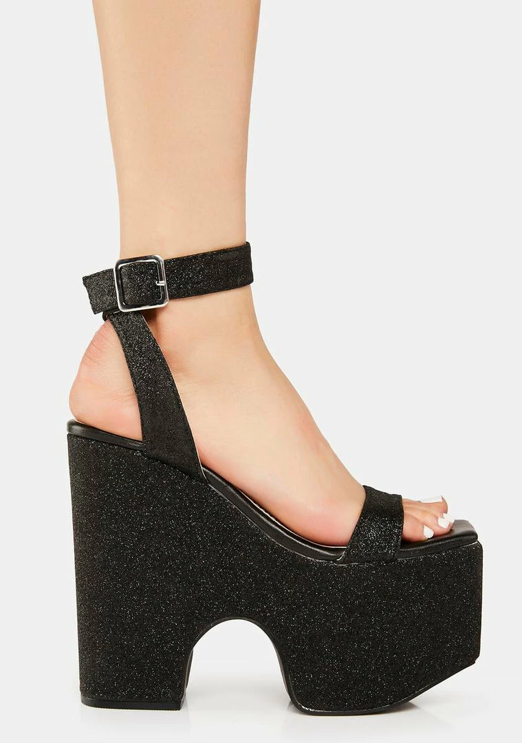 Best deal π₯ Lemon Drop By Privileged Black Ariyah Platform π Heels β¨ 3 Lemon Drop By Privileged Black Ariyah Platform Heels