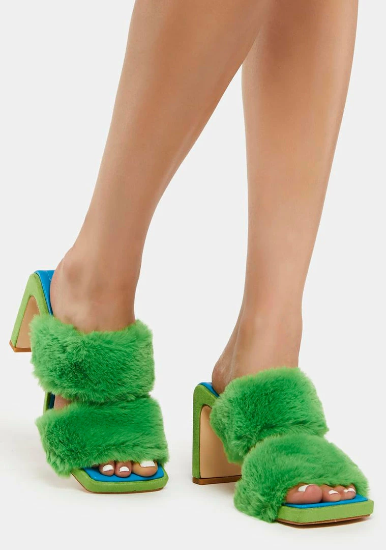 Promo π Lemon Drop By Privileged Arlet Faux Fur π Heels π 3 Lemon Drop By Privileged Arlet Faux Fur Heels