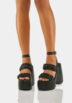 Lemon Drop By Privileged Egey Platform Sandals Platforms