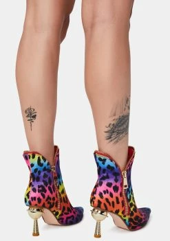 Lemon Drop By Privileged Claudy Heeled Booties Boots & Booties