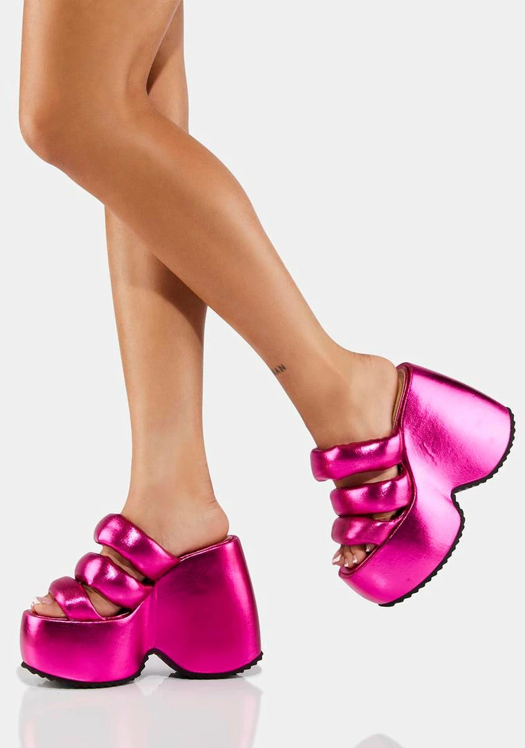 Hot Sale π Lemon Drop By Privileged Fuchsia Winter Platform π©΄ Sandals βοΈ 1 Lemon Drop By Privileged Fuchsia Winter Platform Sandals