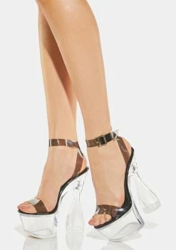 Lemon Drop By Privileged Black Selenga Platform Heels