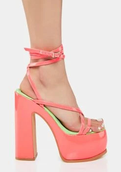 Flash Sale π Lemon Drop By Privileged Drift Patent Platform π Heels π 8 Lemon Drop By Privileged Drift Patent Platform Heels