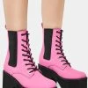 Lemon Drop By Privileged Ruben Platform Combat Boots