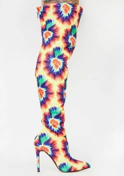 Lemon Drop By Privileged Boots & Booties Kimba Tie Dye Boots