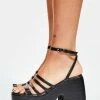 Lemon Drop By Privileged Platforms Black Tornado Platform Heels