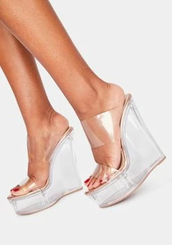 Lemon Drop By Privileged Poper Clear Wedges