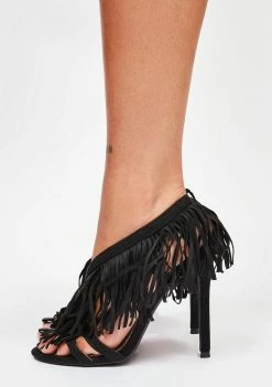 Lemon Drop By Privileged Black Fairbanks Fringe Heels