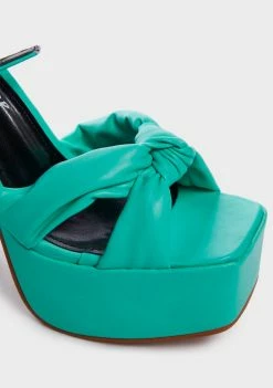 Lemon Drop By Privileged Mint Hiner Platform Heels Platforms