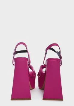 Lemon Drop By Privileged Fuchsia Hiner Platform Heels