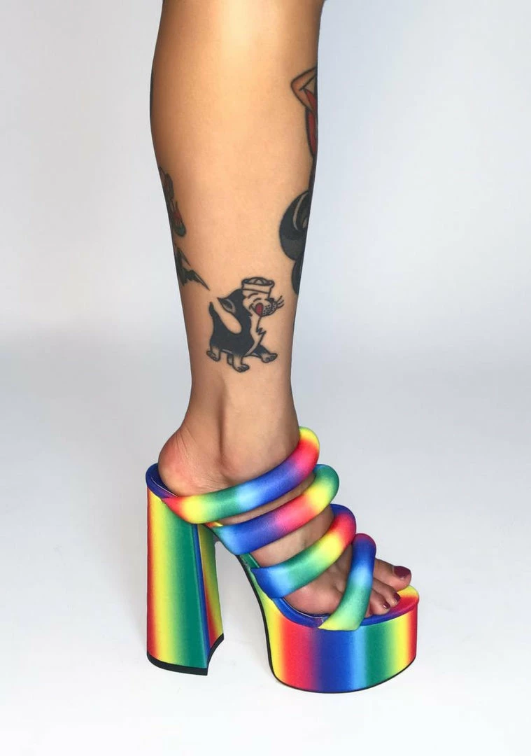 Top 10 π€© Lemon Drop By Privileged Rainbow Andrews Platform π Heels β 2 Lemon Drop By Privileged Rainbow Andrews Platform Heels