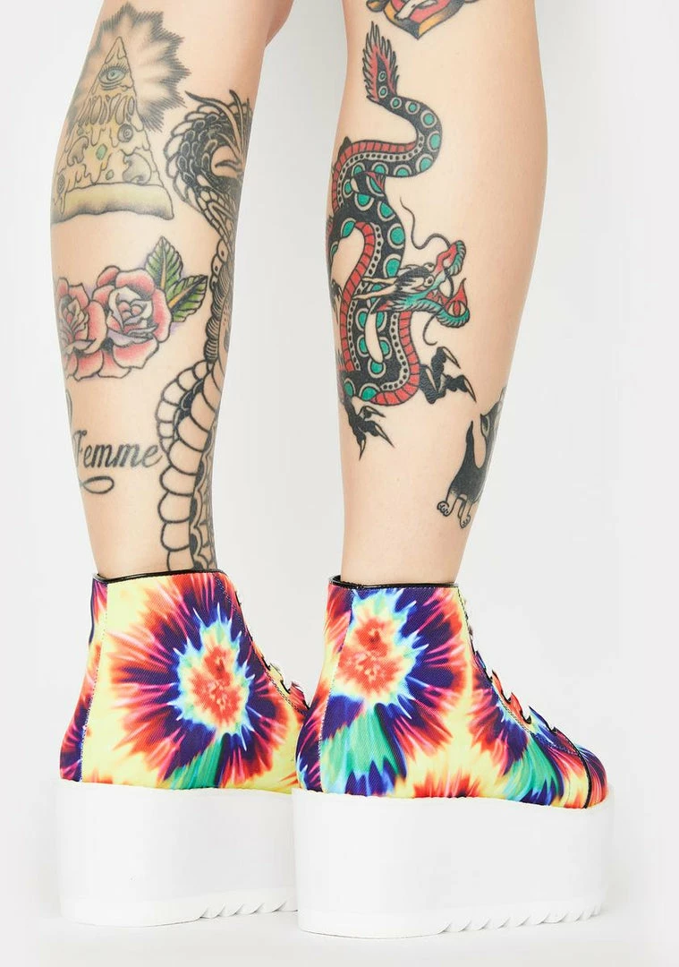 Hot Sale π₯ Lemon Drop By Privileged Platforms Tie Dye Barletta Platform π Sneakers π 4 Lemon Drop By Privileged Platforms Tie Dye Barletta Platform Sneakers