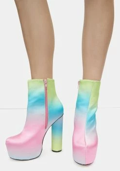 Lemon Drop By Privileged Pink Hafida Platform Boots