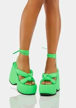 Lemon Drop By Privileged Platforms Vally Platform Sandals