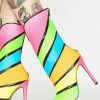Lemon Drop By Privileged Plushin Rainbow Heeled Boots Boots & Booties