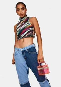 Lemon Drop By Privileged Pink Marcie Acrylic Handbag