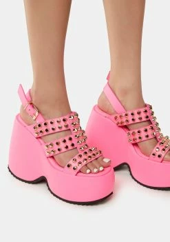 Lemon Drop By Privileged London Wedge Sandals Wedge Heels