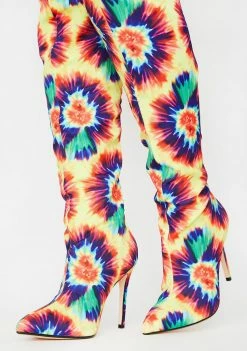 Lemon Drop By Privileged Boots & Booties Kimba Tie Dye Boots
