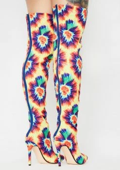 Lemon Drop By Privileged Boots & Booties Kimba Tie Dye Boots