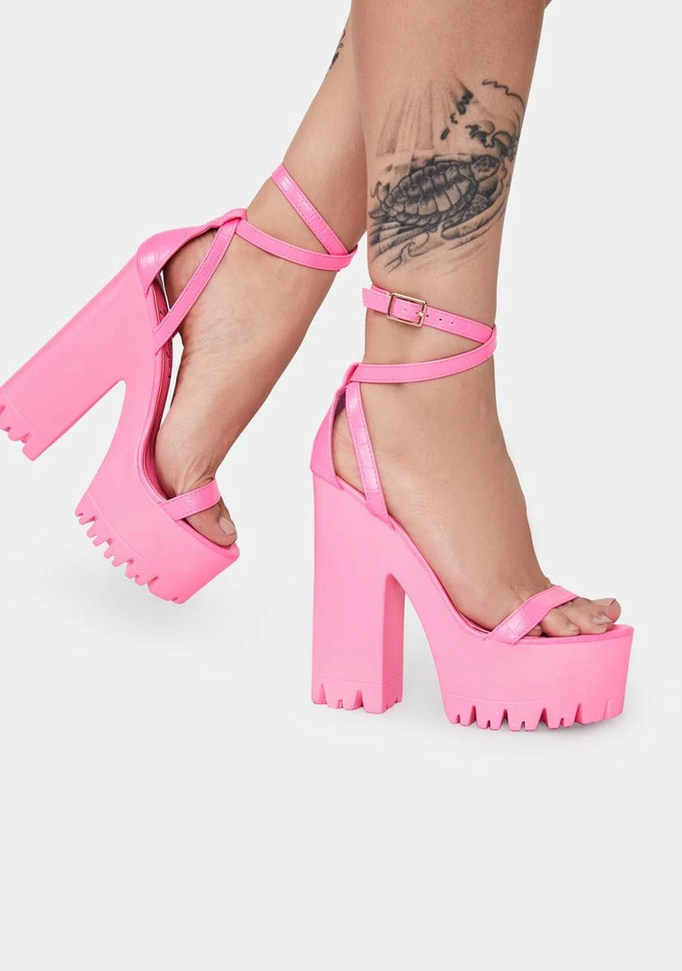 Buy π Lemon Drop By Privileged Pink Belush Platform π Heels π 1 Lemon Drop By Privileged Pink Belush Platform Heels