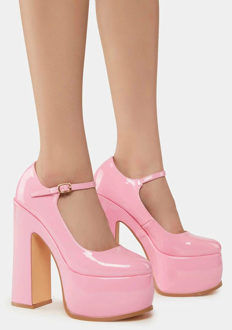 Flash Sale π₯° Lemon Drop By Privileged Pink Tamsin Platform π Heels π 5 Lemon Drop By Privileged Pink Tamsin Platform Heels