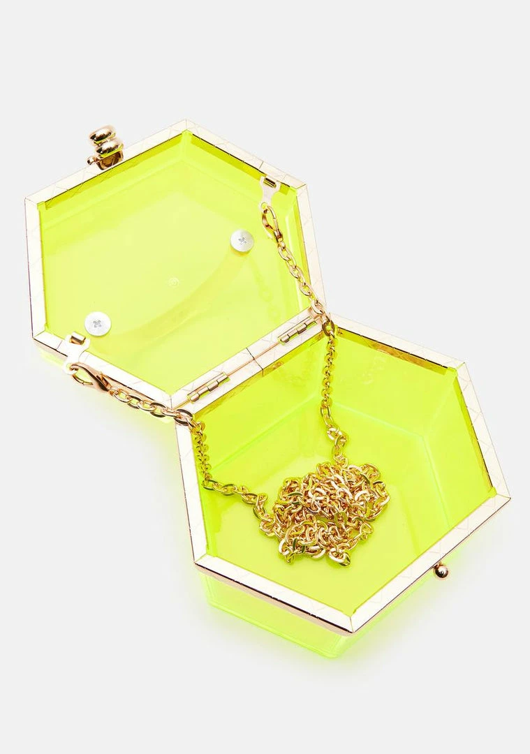 Best deal 𧨠Lemon Drop By Privileged Neon Yellow Marcie Acrylic π Handbag 𧨠4 Lemon Drop By Privileged Neon Yellow Marcie Acrylic Handbag