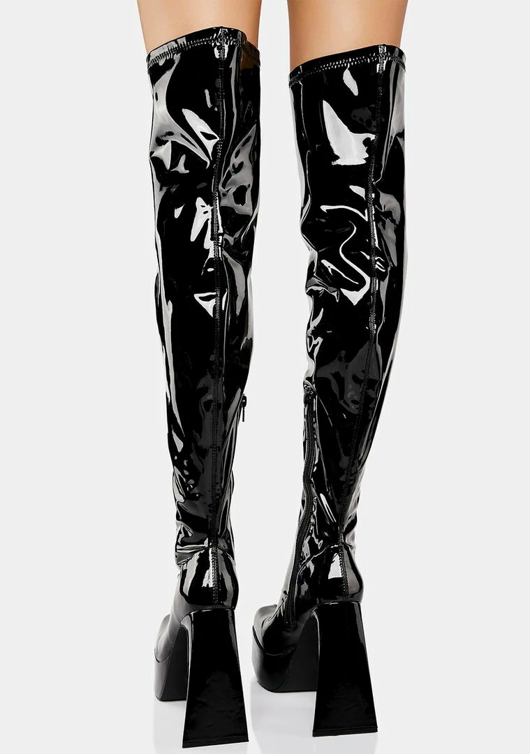 Wholesale π― Lemon Drop By Privileged Ginsburg Thigh-High Platform π₯Ύ Boots π 5 Lemon Drop By Privileged Ginsburg Thigh-High Platform Boots