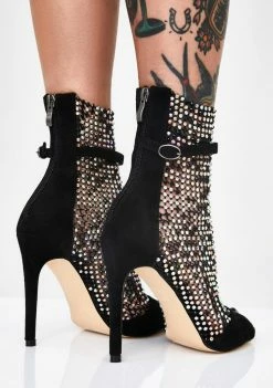 Lemon Drop By Privileged Entice Me Fishnet Heels