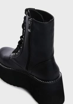 Lemon Drop By Privileged Quintessa Platform Combat Boots