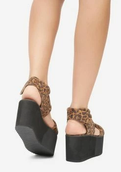 Best deal β¨ Lemon Drop By Privileged Tan Leopard Bibestie Platform π©΄ Sandals β 7 Lemon Drop By Privileged Tan Leopard Bibestie Platform Sandals