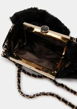 Lemon Drop By Privileged Bags & Wallets Leece Fuzzy Handbag