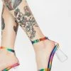 Lemon Drop By Privileged Rainbow Briela Clear Heels