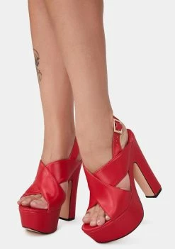 Outlet π Lemon Drop By Privileged Red Naviah Platform π Heels Platforms 𧨠6 Lemon Drop By Privileged Red Naviah Platform Heels Platforms