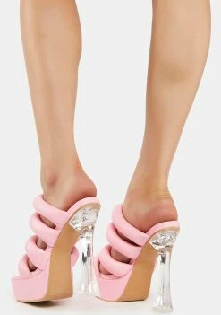 Best Sale β Lemon Drop By Privileged Pink Namora Clear π Heels π 8 Lemon Drop By Privileged Pink Namora Clear Heels