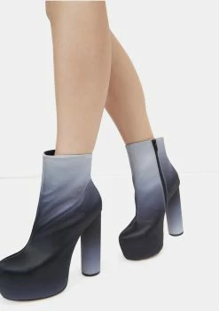 Lemon Drop By Privileged Platforms Black Hafida Platform Boots