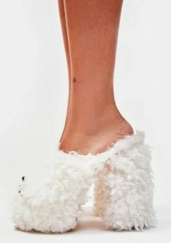 Lemon Drop By Privileged White Archie Slip On Heels