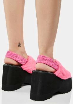 Budget β¨ Lemon Drop By Privileged Pink Paladin Faux Fur π©΄ Sandals Platform π©΄ Sandals π₯° 9 Lemon Drop By Privileged Pink Paladin Faux Fur Sandals Platform Sandals