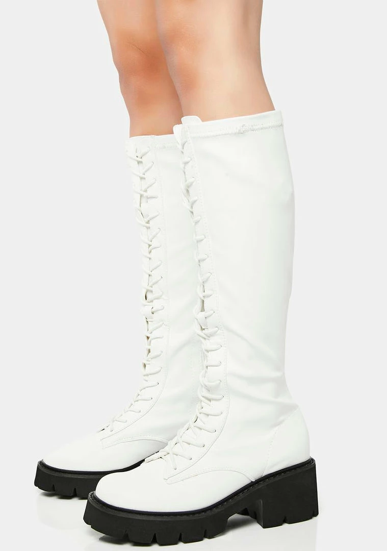 Flash Sale π Lemon Drop By Privileged Knee High π₯Ύ Boots White Bobbi Knee-High π₯Ύ Boots π₯ 2 Lemon Drop By Privileged Knee High Boots White Bobbi Knee-High Boots