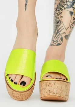 Lemon Drop By Privileged Fiji Platform Sandals