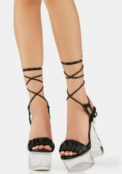 Coupon π Lemon Drop By Privileged Black Inez Platform π Heels π 7 Lemon Drop By Privileged Black Inez Platform Heels