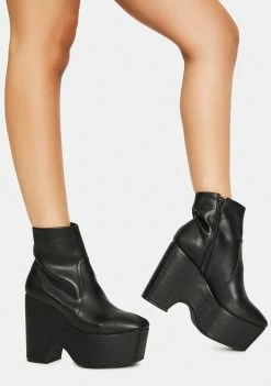 Lemon Drop By Privileged Platforms Sapey Platform Booties