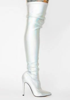 Best Sale ⭐ Lemon Drop By Privileged Bravvo Thigh High 🥾 Boots 💯 6 Lemon Drop By Privileged Bravvo Thigh High Boots