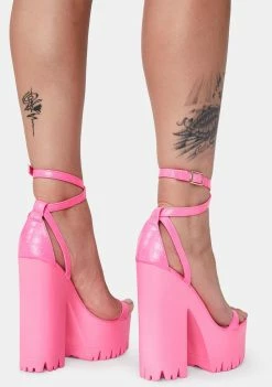 Buy π Lemon Drop By Privileged Pink Belush Platform π Heels π 7 Lemon Drop By Privileged Pink Belush Platform Heels