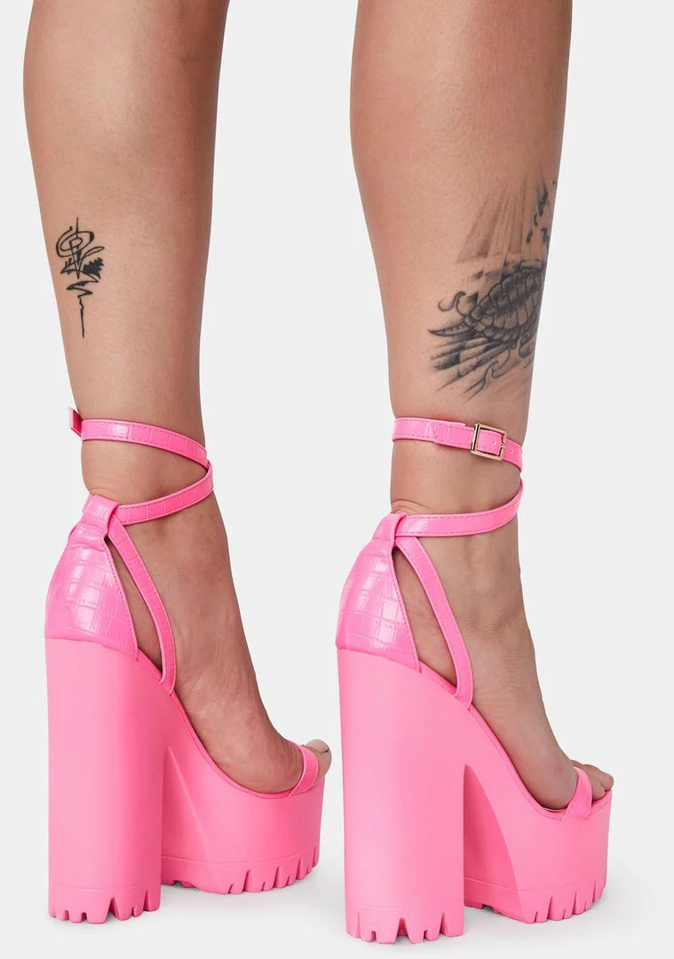 Buy π Lemon Drop By Privileged Pink Belush Platform π Heels π 4 Lemon Drop By Privileged Pink Belush Platform Heels
