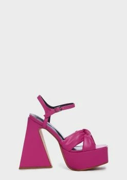 Lemon Drop By Privileged Fuchsia Hiner Platform Heels